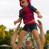Teri Lichtenstein entered this photo of her husband and daughter enjoying a family holiday in Fiji in April 2014.