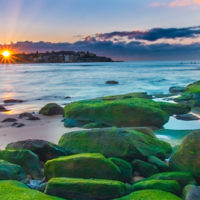 Anthony Glick entered this photo taken at sunrise at Bondi beach.