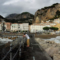 Nadav Greenberger takes in the view at Amalfi, Italy.