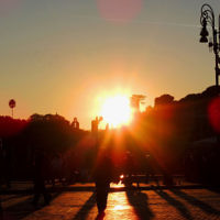 Nadav Greenberger entered this sunset photo taken on the streets of Rome, Italy.