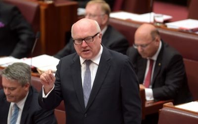 Federal Attorney-General, Senator George Brandis. Photo: AAP Image/Lukas Coch