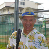 Michelle Hamberger entered this photo of Jonathan Hamberger at the First Test between Australia and New Zealand in Dominica, Caribbean Islands in June.