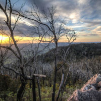 Chris Staring entered this sunset photo taken in the Cathedral Ranges.