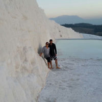 Dani Sheldon and Adam Goldwater in Turkey in December 2015. Dani Sheldon and Adam Goldwater in Turkey in December 2015.