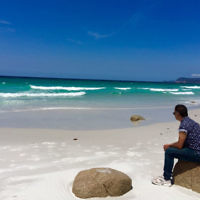 Marcie Meinrath entered this photo of her husband Geoffrey at the Freycinet Peninsula in Tasmania. Marcie Meinrath entered this photo of her husband Geoffrey at the Freycinet Peninsula in Tasmania.