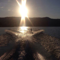 Natalie Bloom entered this sunset photo taken at Lake Eilden, Victoria.