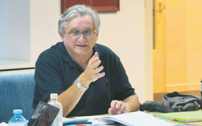Director Charles Slucki working on Saltpillar’s My Name Is Asher Lev last year.