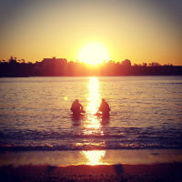 Dovi Broner entered this photo of scuba divers at Manly beach, Sydney at sunset. Dovi Broner entered this photo of scuba divers at Manly beach, Sydney at sunset.