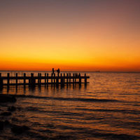 Zev Joseph entered this sunset photo taken at Brighton Beach. Zev Joseph entered this sunset photo taken at Brighton Beach.
