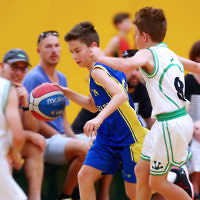 13-2-16. Maccabi Junior Basketball. Maccabi U 12 Spurs def Chadstone Frogs 19-16. Photo: Peter Haskin