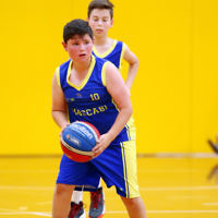 13-2-16. Maccabi Junior Basketball. Maccabi U 12 Spurs def Chadstone Frogs 19-16. Photo: Peter Haskin