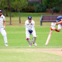 13-3-16. Maccabi Second XI grand final v Melbourne Strikers at Fawkner Park. Photo: Peter Haskin 13-3-16. Maccabi Second XI grand final v Melbourne Strikers at Fawkner Park. Photo: Peter Haskin
