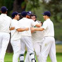 13-3-16. Maccabi Third XI grand final v Bentleigh at Fawkner Park. Photo: Peter Haskin 13-3-16. Maccabi Third XI grand final v Bentleigh at Fawkner Park. Photo: Peter Haskin