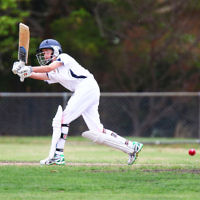 13-3-16. Maccabi U 15 cricket grand final day 1 at Pinewood Oval. Photo: Peter Haskin 13-3-16. Maccabi U 15 cricket grand final day 1 at Pinewood Oval. Photo: Peter Haskin
