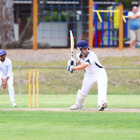 13-3-16. Maccabi U 15 cricket grand final day 1 at Pinewood Oval. Photo: Peter Haskin 13-3-16. Maccabi U 15 cricket grand final day 1 at Pinewood Oval. Photo: Peter Haskin