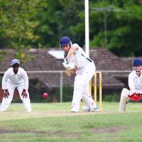 13-3-16. Maccabi U 15 cricket grand final day 1 at Pinewood Oval. Photo: Peter Haskin 13-3-16. Maccabi U 15 cricket grand final day 1 at Pinewood Oval. Photo: Peter Haskin