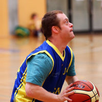 29-11-15. Maccabi All Abilities basketball team in action at a tournament held at Bialik College. Photo: Peter Haskin 29-11-15. Maccabi All Abilities basketball team in action at a tournament held at Bialik College. Photo: Peter Haskin