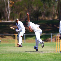 21-2-16. Maccabi Cricket First XI v Burnley. Adam Klein. Photo: Peter Haskin
