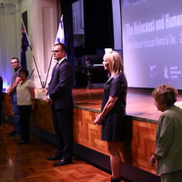 27-1-16. Holocaust Rememberance Day at Glen Eira Town Hall.  Photo: Peter Haskin