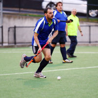 29-2-16. Maccabi Hockey veterans defeated Power House 3-2 in the 2015/16 Summer season grand final. David Birnbaum. Photo: Peter Haskin 29-2-16. Maccabi Hockey veterans defeated Power House 3-2 in the 2015/16 Summer season grand final. David Birnbaum. Photo: Peter Haskin
