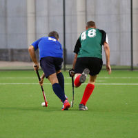29-2-16. Maccabi Hockey veterans defeated Power House 3-2 in the 2015/16 Summer season grand final. Damien Suss. Photo: Peter Haskin 29-2-16. Maccabi Hockey veterans defeated Power House 3-2 in the 2015/16 Summer season grand final. Damien Suss. Photo: Peter Haskin