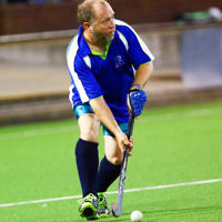 29-2-16. Maccabi Hockey veterans defeated Power House 3-2 in the 2015/16 Summer season grand final. Peter Rubinstein. Photo: Peter Haskin 29-2-16. Maccabi Hockey veterans defeated Power House 3-2 in the 2015/16 Summer season grand final. Peter Rubinstein. Photo: Peter Haskin