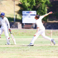 6-3-16. Maccabi Cricket Second XI fielding during their semi final win over South Yarra at Como Park.  Photo: Peter Haskin