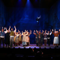 5-1-16. Fiddler On The Roof. Princess Theatre, Melbourne. Starring Anthony Warlow (Tevye), Sigrid Thornton (Golde), Lior(Motel), Mark Mitchell (Lazar Wolf), Nicki Wendt (Yente). Photo: Peter Haskin