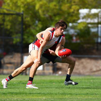 9-4-16. VAFA. Round one, 2016 Premier B season. AJAX defeated by Old Scotch. Photo: Peter Haskin