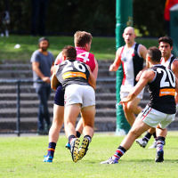 9-4-16. VAFA. Round one, 2016 Premier B season. AJAX defeated by Old Scotch. Photo: Peter Haskin