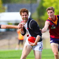 9-4-16. VAFA. Round one, 2016 Premier B season. AJAX defeated by Old Scotch. Photo: Peter Haskin