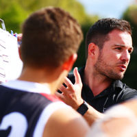9-4-16. VAFA. Round one, 2016 Premier B season. AJAX defeated by Old Scotch. Photo: Peter Haskin