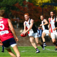 9-4-16. VAFA. Round one, 2016 Premier B season. AJAX defeated by Old Scotch. Photo: Peter Haskin