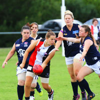 19-3-16. AJAX Jackettes practice match against Rosebud. Photo: Peter Haskin