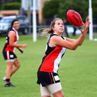 19-3-16. AJAX Jackettes practice match against Rosebud. Photo: Peter Haskin