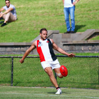 9-4-16. VAFA. Round one, 2016 Premier B season. AJAX Reserves defeated by Old Scotch. Photo: Peter Haskin