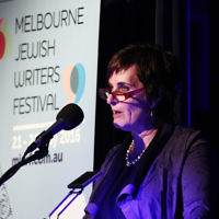 21-5-16. Opening of the Jewish Writers Festival 2016 at Glen Eira Town Hall. Esther Kister. Photo: Peter Haskin 21-5-16. Opening of the Jewish Writers Festival 2016 at Glen Eira Town Hall. Esther Kister. Photo: Peter Haskin