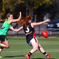 17-4-16. Round 1, 2016 WVFL season. Jackettes 4-10-34 def Bayswater 4-2-26 at Bayswater Oval. Photo: Peter Haskin