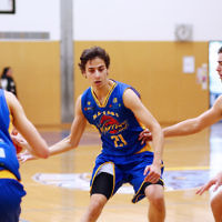 22-5-16. Maccabi Warriors lost to Pakenham Warriors 71 - 82 at Bialik Stadium. Ben Polonsky. Photo: Peter Haskin 22-5-16. Maccabi Warriors lost to Pakenham Warriors 71 - 82 at Bialik Stadium. Ben Polonsky. Photo: Peter Haskin