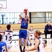 22-5-16. Maccabi Warriors lost to Pakenham Warriors 71 - 82 at Bialik Stadium. Benji Tamir. Photo: Peter Haskin 22-5-16. Maccabi Warriors lost to Pakenham Warriors 71 - 82 at Bialik Stadium. Benji Tamir. Photo: Peter Haskin