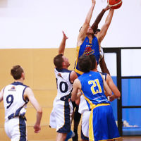 22-5-16. Maccabi Warriors lost to Pakenham Warriors 71 - 82 at Bialik Stadium. Yariv Amiram. Photo: Peter Haskin 22-5-16. Maccabi Warriors lost to Pakenham Warriors 71 - 82 at Bialik Stadium. Yariv Amiram. Photo: Peter Haskin