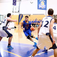 22-5-16. Maccabi Warriors lost to Pakenham Warriors 71 - 82 at Bialik Stadium. Yariv Amiram. Photo: Peter Haskin 22-5-16. Maccabi Warriors lost to Pakenham Warriors 71 - 82 at Bialik Stadium. Yariv Amiram. Photo: Peter Haskin