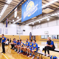 22-5-16. Maccabi Warriors lost to Pakenham Warriors 71 - 82 at Bialik Stadium. Photo: Peter Haskin 22-5-16. Maccabi Warriors lost to Pakenham Warriors 71 - 82 at Bialik Stadium. Photo: Peter Haskin