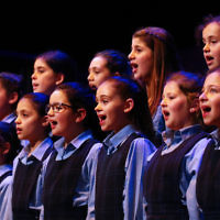 5-5-16. Yom Hashoah 2016. Beth Rivkah choir. Photo: Peter Haskin