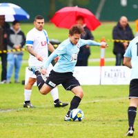 8-5-16. North Caulfield Maccabi Football Club (NCMFC) 4 def Penninsula Strikers 1. Caulfield Park. Ari Ritz. Photo: Peter Haskin