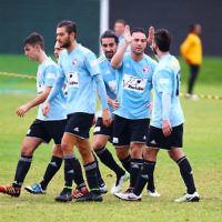 8-5-16. North Caulfield Maccabi Football Club (NCMFC) 4 def Penninsula Strikers 1. Caulfield Park. Photo: Peter Haskin