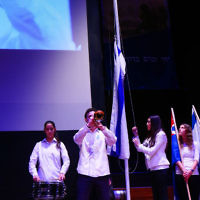 10-5-167. Yom Hazikaron commemoration 2016. Robert Blackwood Hall, Monash University. Photo: Peter Haskin