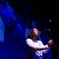 10-5-167. Yom Hazikaron commemoration 2016. Robert Blackwood Hall, Monash University. Photo: Peter Haskin