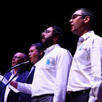 10-5-167. Yom Hazikaron commemoration 2016. Robert Blackwood Hall, Monash University. Photo: Peter Haskin