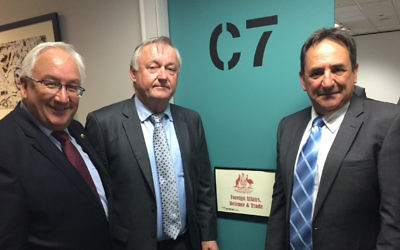 From left: Michael Danby, committee chair Senator Alex Gallacher and Senator Glenn Sterle at the Iran Sanctions hearing last month. From left: Michael Danby, committee chair Senator Alex Gallacher and Senator Glenn Sterle at the Iran Sanctions hearing last month.